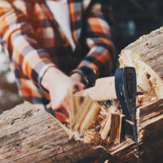 chop wood